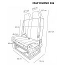 Sitzbank Schlafsitzbank FASP Divano 506 mit Isofix - mit Konfigurator Sitzbezug / Farbe / Bedienhebel / Montageset /Erhögungsadapter - für viele Fahrzeugtypen geeignet