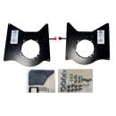 Scopema Drehkonsolen-Set Fahrer/Beifahrerseite für VW Crafter ab 2017 / MAN TGE - mit Handbremsentieferlegung - CBTO23G3FM / CBTO23D3