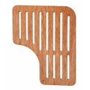 Duschboden aus Holz / passgenauer Holzrost in Teak-Optik - passend für Clever Reisemobile