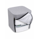 Toilette Thetford Porta Potti 365 Weiß - mit Stoffhocker Grau und 2 x Aqua Kem Blue (2 Liter Set)