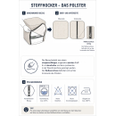 Toilette Thetford Porta Potti 365 Weiß - mit Stoffhocker Grau und 2 x Aqua Kem Blue (2 Liter Set)