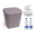 Toilette Thetford Porta Potti 365 Weiß - mit Stoffhocker Grau und 2 x Aqua Kem Blue (2 Liter Set)