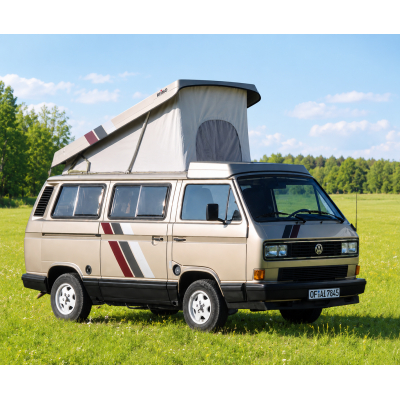 Aufstelldach Superflach inkl. Gepäckwanne und Schlafdachbett für VW T3 Kurzer Radstand bis 07/1990