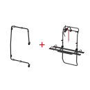 Fiamma Carry-Bike Frame Deep Black - für 3 Fahrräder / Kastenwagen mit doppelter Hecktür Ducato Jumper Boxer Sprinter Crafter
