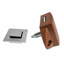 FAWO Pushlock Quadratisch Silber - Druckknopf + Rosette -...