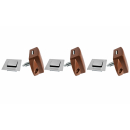 FAWO Pushlock Quadratisch Silber - Druckknopf + Rosette -...