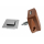 FAWO Pushlock Quadratisch Silber - Druckknopf + Rosette - 3er Set