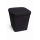 Stoffhocker schwarz mit Porta Potti 335 - mit Polster und Toilette