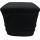Stoffhocker schwarz mit Porta Potti 335 - mit Polster und Toilette