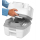 Stoffhocker schwarz mit Porta Potti 335 - mit Polster und Toilette