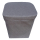 Stoffhocker grau mit Porta Potti 145 - mit Polster und Toilette