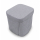 Stoffhocker grau mit Porta Potti 365 - mit Polster und Toilette