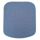 Stoffhocker blau mit Porta Potti 335 - mit Polster und Toilette