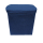 Stoffhocker blau mit Porta Potti 335 - mit Polster und Toilette
