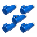 Haba CEE-Kupplung 3-polig - 5er Pack