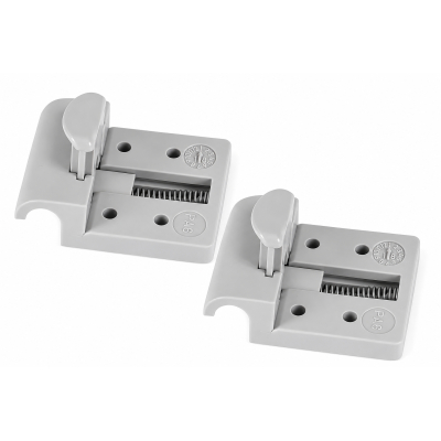 FAWO Plattenträger für Tischgleitschiene - grau - 2er Pack