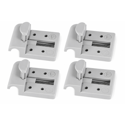 FAWO Plattenträger für Tischgleitschiene - grau - 4er Pack