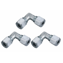 GOK Gasrohr Winkel Verschraubung - 8mm - 3er Pack