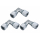 GOK Gasrohr Winkel Verschraubung - 8mm - 3er Pack