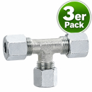 GOK Gasrohr T-Verschraubung - 8mm - 3er Pack
