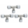 GOK Gasrohr T-Verschraubung - 8mm - 3er Pack