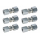 GOK Gasrohr Gerade Verschraubung - 8mm - 6er Pack (5088)