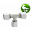 GOK Gasrohr T-Verschraubung - 8mm - 6er Pack