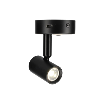 HABA LED Felino Surface Spot mit USB-C - Schwarz - 12V - 1,3W - 120Lm - 4000K