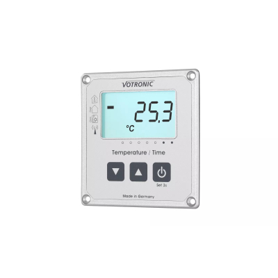 Votronic LCD-Thermometer/Uhr S - mit Extern-Sensor - 1253