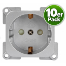 C-Line Steckdose 230V - silber - 10er Pack (3030)