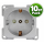 C-Line Steckdose 230V - silber - 10er Pack (3030)