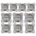 C-Line Steckdose 230V - silber - 10er Pack (3030)