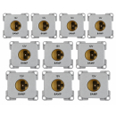 C-Line Steckdose 12V - silber - 10er Pack (3032)