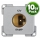 C-Line Steckdose 12V - silber - 10er Pack (3032)