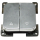 C-Line Druckschalter zweifach - silber - 5er Pack (3044)
