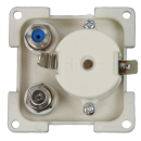 C-Line 12V-Steckdose mit Antennen- und Satellitenanschluss - silber - 5er Pack (3037)