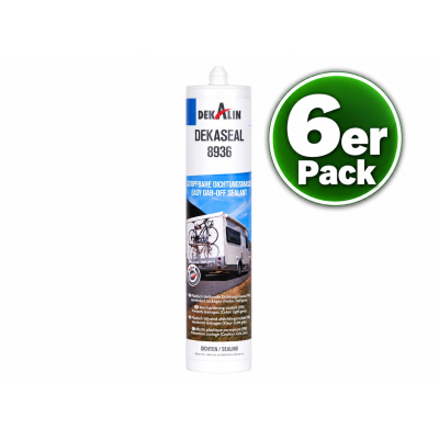 Dekalin Dekaseal 8936 - abtupfbare Dichtmasse - 310ml - Anthrazit - 6er Pack
