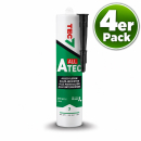 Atec All - Universal Klebstoff und Dichtmittel - 310ml - Schwarz - 4er Pack