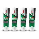 Atec All - Universal Klebstoff und Dichtmittel - 310ml - Schwarz - 4er Pack