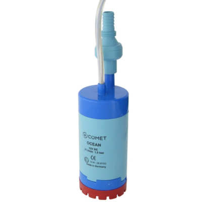 Comet Tauchpumpe Ocean Softstart - 12 V - 18 Liter - 1,5 bar - mit Rückschlagventil