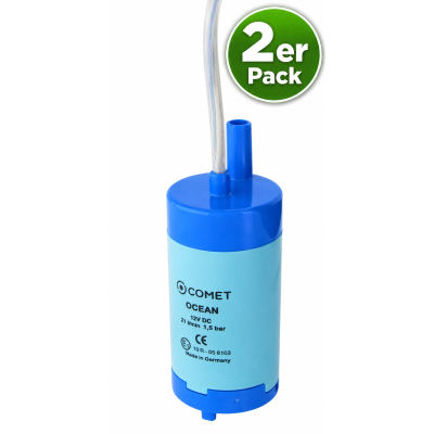 Comet Tauchpumpe Ocean Softstart - 12 V - 21 Liter - 1,5 bar - 2er Pack