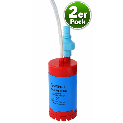 Comet Tauchpumpe Ocean Plus - 12 V - 23 Liter - 2 bar - mit Rückschlagventil - 2er Pack