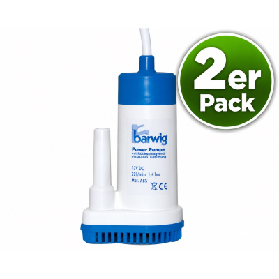 Barwig Hochleistungs-Tauchpumpe Typ 088 - 12 V - 22 Liter - 1,4 bar - 2er Pack