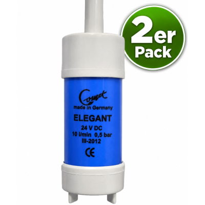 Comet Tauchpumpe Elegant - 24 V - 10 Liter - 0,5 bar - 2er Pack