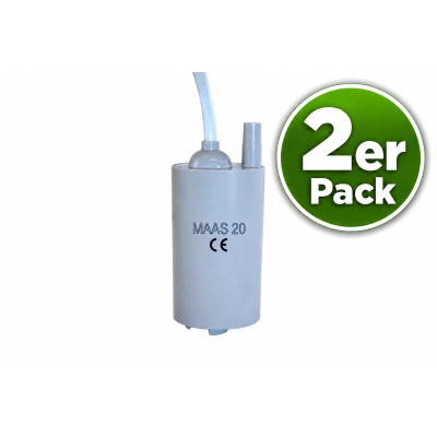 Maas Tauchpumpe 80 Watt - 12 V - 20 Liter - 1,5 bar - 2er Pack