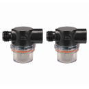 Lilie Shurflo Schraubfilter - 1/2" IG x 1/2" AG - mit Sichtglas - 2er Pack