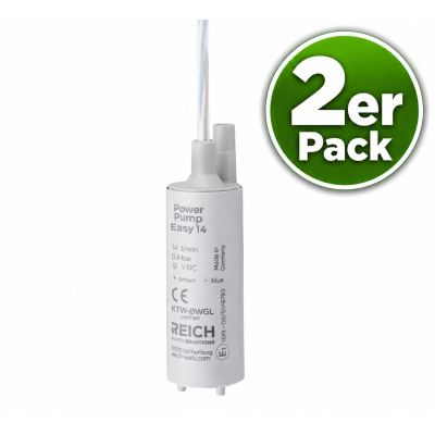 Reich Tauchpumpe Easy - 12 V - 14 Liter - 0,5 bar - 2er Pack