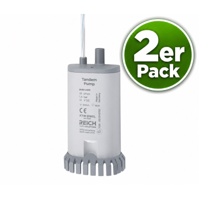 Reich Tauchpumpe TWIN Tandem - 12 V - 19 Liter - 1,4 bar - 2er Pack