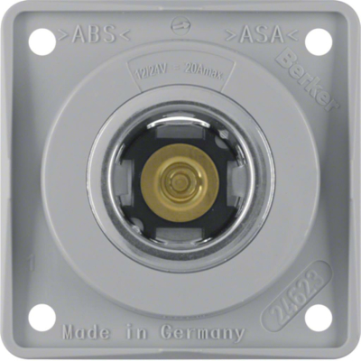 Berker Integro Powersteckdose 12V Integro - grau glänzend