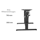 Hubtischgestell - Länge 750 mm - Farbe anthrazit